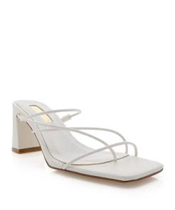 Show Me Your Mumu New Mu Billini Isadora Heels ~ White