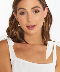 Show Me Your Mumu Vanessa Mooney Isabella Diamond Hoops ~ Gold 6 Show Me Your Mumu Vanessa Mooney Isabella Diamond Hoops ~ Gold