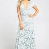 Show Me Your Mumu Dresses Eleanor Maxi Dress ~ Lovers Lace Silver Sage