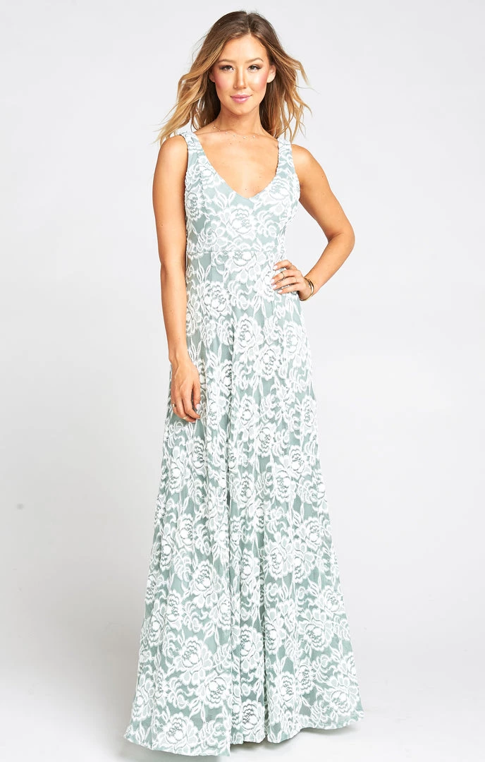 Show Me Your Mumu Dresses Jenn Maxi Dress ~ Lovers Lace Silver Sage 3 Show Me Your Mumu Dresses Jenn Maxi Dress ~ Lovers Lace Silver Sage