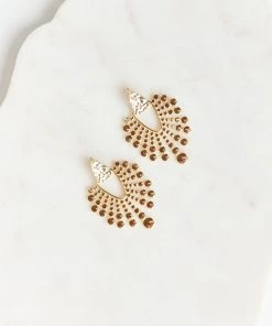 Show Me Your Mumu Accessories Kahlo Sunburst Earrings ~ Gold