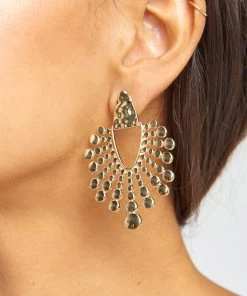 Show Me Your Mumu Accessories Kahlo Sunburst Earrings ~ Gold