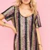 Show Me Your Mumu New Mu Katie Dress ~ Showtime Stripe Sequins