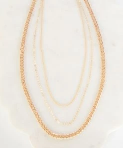 Show Me Your Mumu Layered Chain Necklace ~ Gold