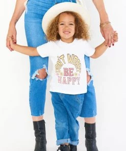 Show Me Your Mumu Clothes Wolfie Tee ~ Be Happy Graphic