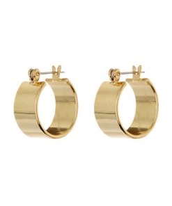 Show Me Your Mumu New Mu LUV AJ Positano Hoop Earrings ~ Gold