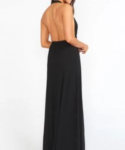 Show Me Your Mumu Luna Halter Dress ~ Black Chiffon 10 Show Me Your Mumu Luna Halter Dress ~ Black Chiffon