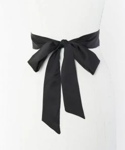 Show Me Your Mumu Bridesmaids Dresses Bridesmaid Sash ~ Black Luxe Satin