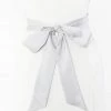 Show Me Your Mumu Bridesmaid Sash ~ Silver Luxe Satin