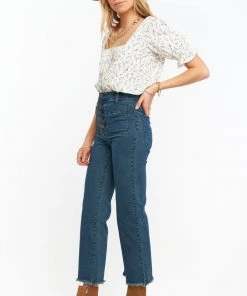 Show Me Your Mumu Cropped Farrah Trouser ~ Dark Rainstorm Denim