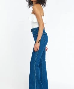 Show Me Your Mumu Farrah Trouser Flare ~ Braided True Blue