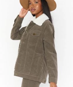 Show Me Your Mumu Durado Jacket ~ Evergreen Corduroy Faux Sherpa