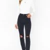 Show Me Your Mumu Soho Zip Up Skinnies ~ Vintage Black Destructed New Mu