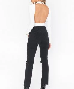 Show Me Your Mumu Soho Zip Up Skinnies ~ Vintage Black Destructed New Mu