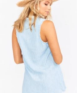 Show Me Your Mumu Vicki Shirt Dress ~ Light Rain