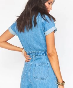 Show Me Your Mumu New Mu Cannon Romper ~ Ocean Spray