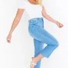 Show Me Your Mumu Manhattan Straight Jeans ~ Spa Blue Denim