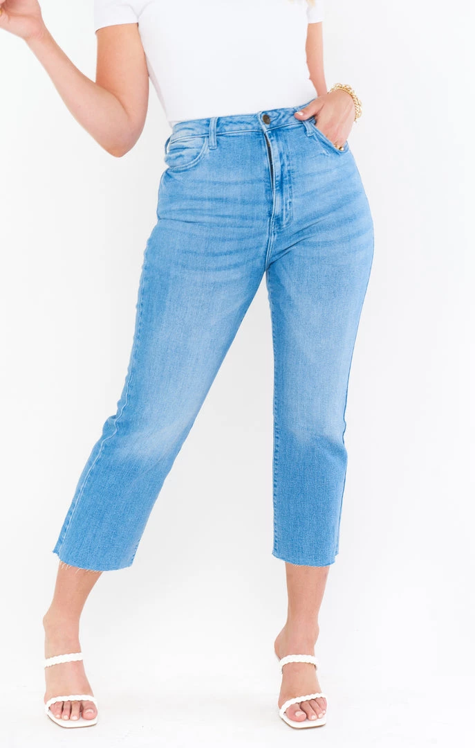 Show Me Your Mumu Manhattan Straight Jeans ~ Spa Blue Denim 7 Show Me Your Mumu Manhattan Straight Jeans ~ Spa Blue Denim