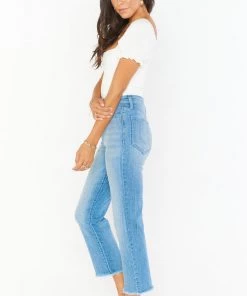 Show Me Your Mumu Manhattan Straight Jeans ~ Spa Blue Denim 12 Show Me Your Mumu Manhattan Straight Jeans ~ Spa Blue Denim