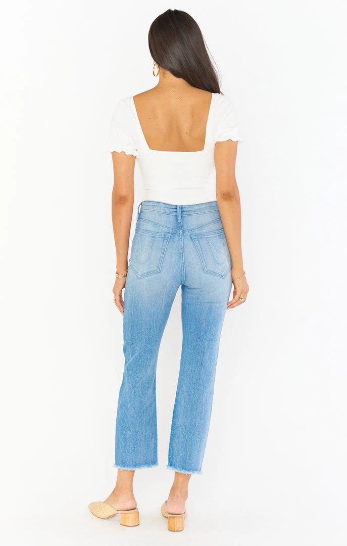 Show Me Your Mumu Manhattan Straight Jeans ~ Spa Blue Denim 8 Show Me Your Mumu Manhattan Straight Jeans ~ Spa Blue Denim