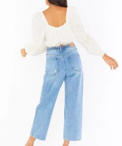 Show Me Your Mumu Suzanna Crop Top ~ Cream