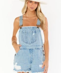 Show Me Your Mumu Georgia Overalls ~ Light Tide