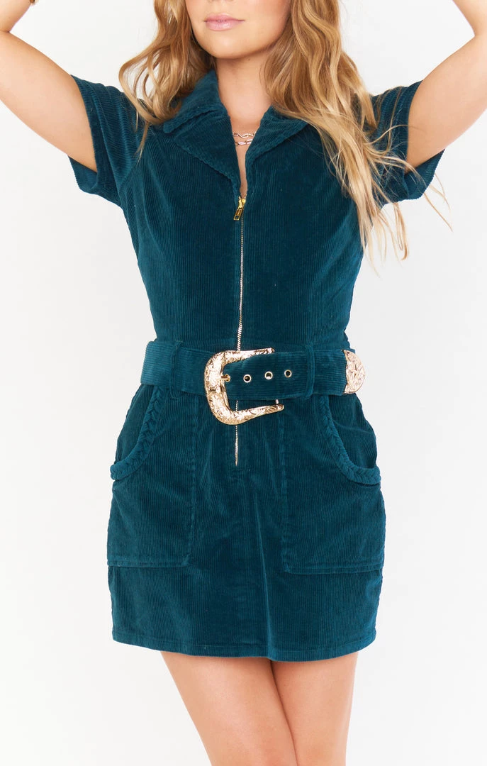 Show Me Your Mumu Outlaw Dress ~ Jade Corduroy 3 Show Me Your Mumu Outlaw Dress ~ Jade Corduroy