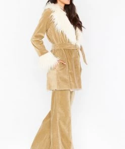 Show Me Your Mumu Penny Lane Coat ~ Beige Corduroy With Faux Fur New Mu 9 Show Me Your Mumu Penny Lane Coat ~ Beige Corduroy With Faux Fur New Mu