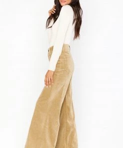 Show Me Your Mumu Ashbury Wide Leg ~ Beige Corduroy