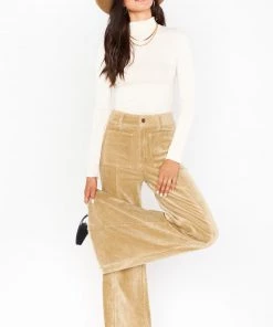 Show Me Your Mumu Ashbury Wide Leg ~ Beige Corduroy