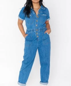 Show Me Your Mumu New Mu Cannon Jumpsuit ~ Endless Sea