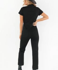 Show Me Your Mumu Emery Jumpsuit ~ Pitch Black New Mu
