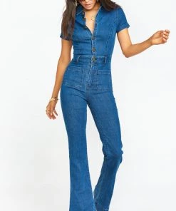 Show Me Your Mumu Everhart Jumpsuit ~ Lunar Blue New Mu 19 Show Me Your Mumu Everhart Jumpsuit ~ Lunar Blue New Mu