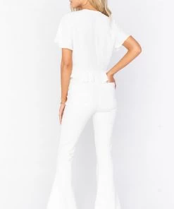 Show Me Your Mumu Berkeley Zip Up Bells Regular ~ Pearly White 8 Show Me Your Mumu Berkeley Zip Up Bells Regular ~ Pearly White