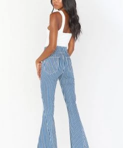 Show Me Your Mumu Denim Berkeley Bells Regular ~ Blue Coast Stripe