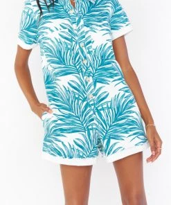 Show Me Your Mumu Range Romper ~ Oasis Palm