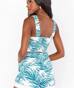 Show Me Your Mumu Emilia Shorts ~ Oasis Palm Denim