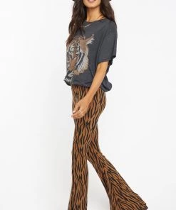 Show Me Your Mumu Bam Bam Bells Regular ~ Taupe Tiger Bottoms