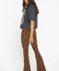 Show Me Your Mumu Bam Bam Bells Regular ~ Taupe Tiger Bottoms