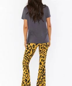 Show Me Your Mumu Bam Bam Bells Regular ~ Paige's Leopard Bottoms