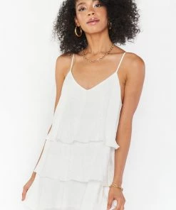 Show Me Your Mumu New Mu Suarez Ruffle Dress ~ Snow Cheetah Silky