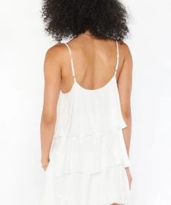 Show Me Your Mumu New Mu Suarez Ruffle Dress ~ Snow Cheetah Silky