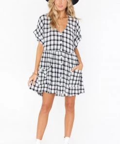 Show Me Your Mumu Odessa Dress ~ Check Me Black New Mu