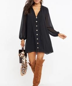 Show Me Your Mumu New Mu McKenna Dress ~ Black