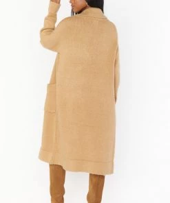 Show Me Your Mumu Melrose Sweater Jacket ~ Camel Knit