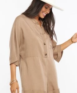 Show Me Your Mumu New Mu Horton Romper ~ Khaki