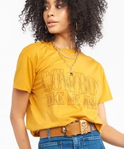 Show Me Your Mumu Thomas Tee ~ Cowboy Take Me Away Graphic New Mu
