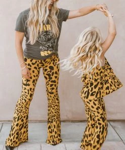Show Me Your Mumu Bam Bam Bells Regular ~ Paige's Leopard Bottoms