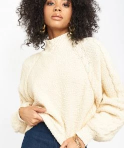 Show Me Your Mumu Vienna Sweater ~ Vanilla Cable Knit