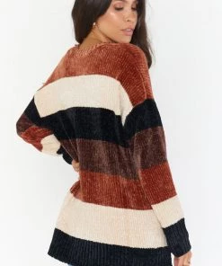 Show Me Your Mumu Jesse Sweater ~ Stayin Alive Stripe Chenille